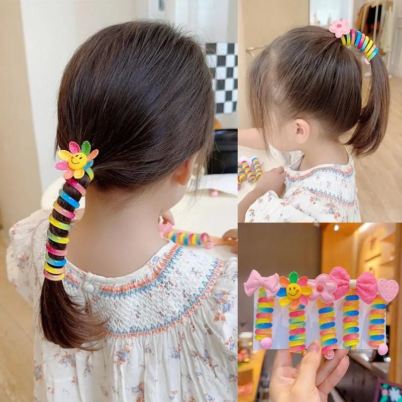 Espiral Colorido Para Cabelos KidsHair - Kit com 4 Peças