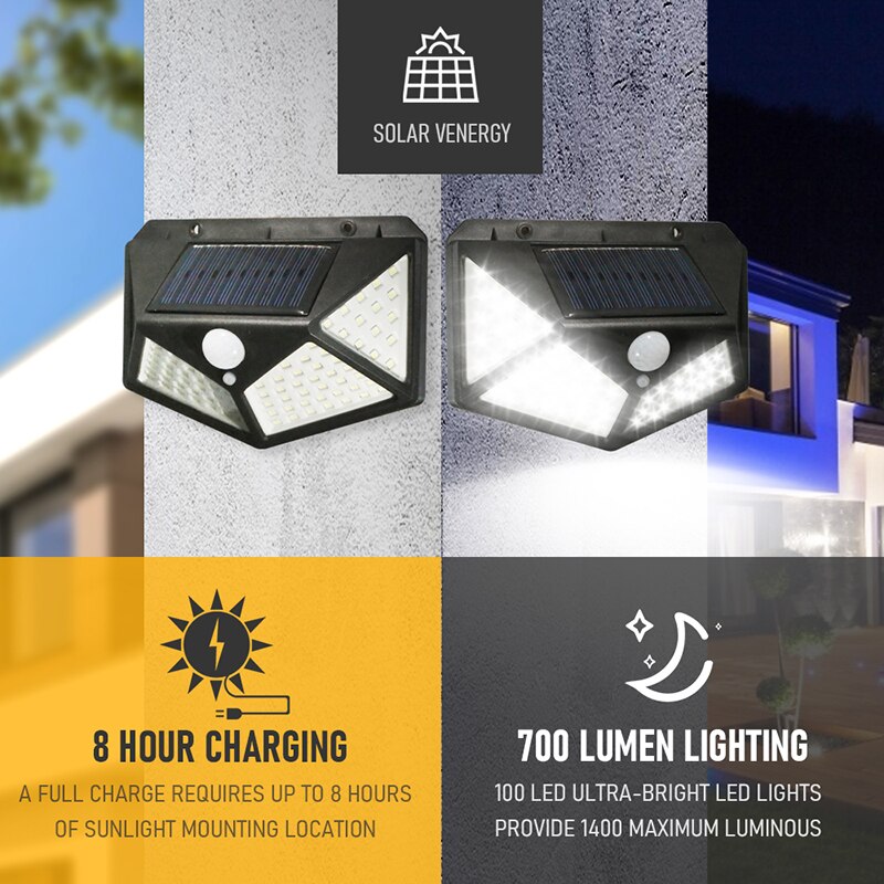 Luminária Solar de LED com Sensor de Movimento LightPro