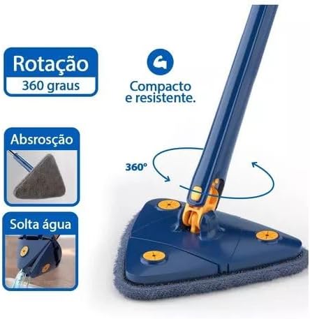 Esfregão de Limpeza Triangular 360 Graus MaxClean