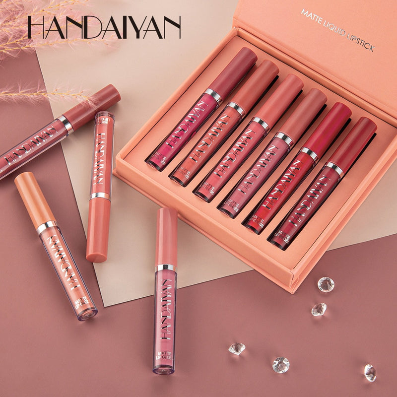 Kit Batom Matte Luxo Handaiyan - Compre 3, Leve 6!