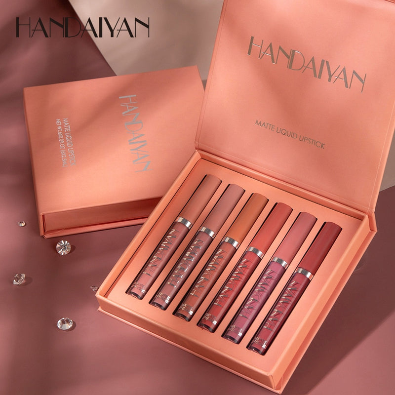 Kit Batom Matte Luxo Handaiyan - Compre 3, Leve 6!